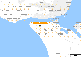 map of Pera de Baixo