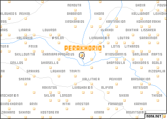 map of Péra Khorió