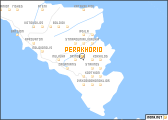 map of Péra Khorió