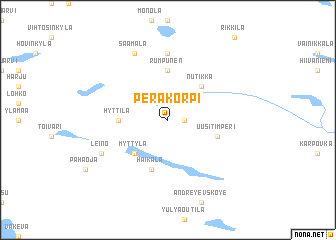 map of Peräkorpi