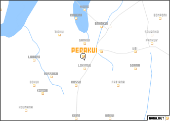 map of Pérakui