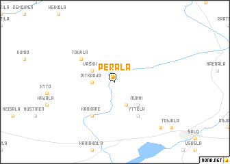 map of Perälä