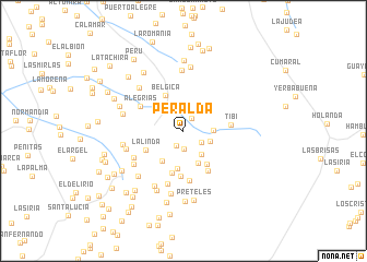 map of Peralda