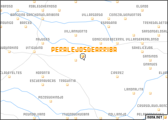 map of Peralejos de Arriba