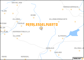map of Perales del Puerto