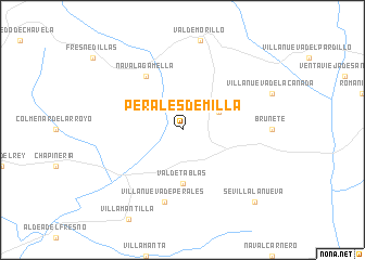 map of Perales de Milla