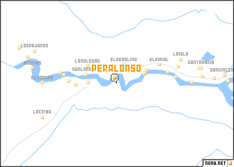 map of Peralonso