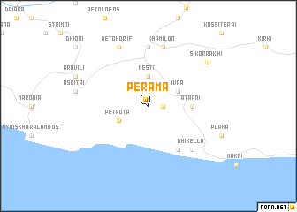 map of Pérama