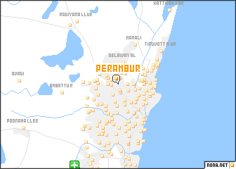 map of Perambūr