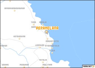 map of Péra Mélana