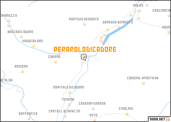 map of Perarolo di Cadore