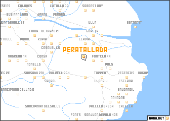 map of Peratallada