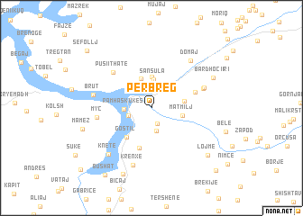 map of Përbreg