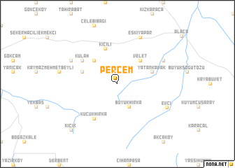 map of Perçem