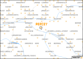 map of Percey