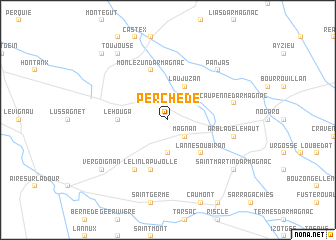 map of Perchède