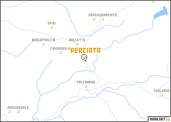 map of Perciata
