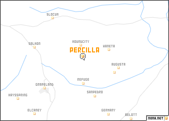 map of Percilla
