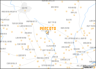 map of Percoto