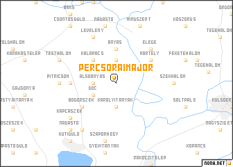 map of Percsorai Major