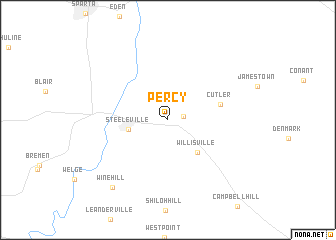 map of Percy