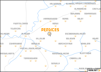 map of Perdices