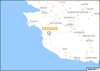 map of Pérdika