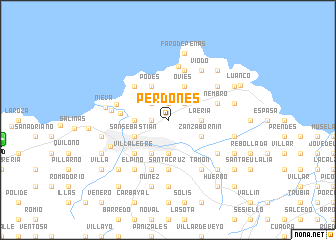 map of Perdones