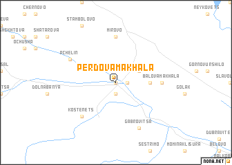 map of Perdova Makhala