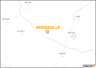 map of Perdueville