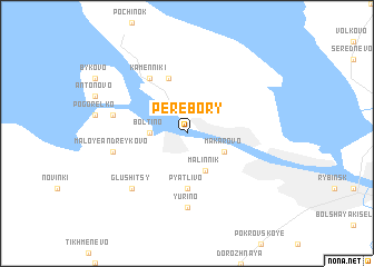 map of Perebory