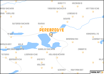 map of Perebrodʼye