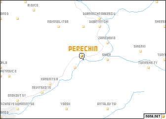 map of Perechin