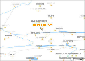 map of Perechitsy