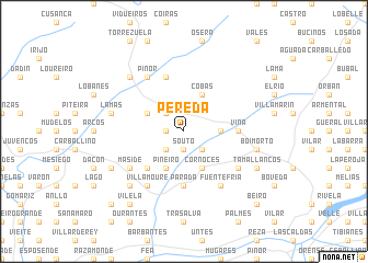 map of Pereda