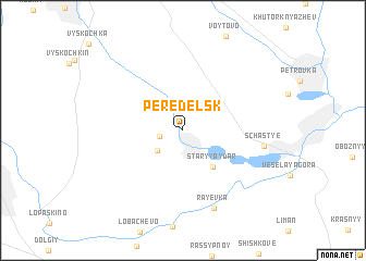 map of Peredelʼsk