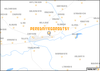 map of Peredniye Gorodtsy