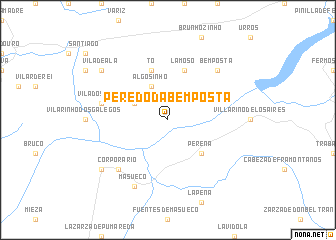 map of Peredo da Bemposta