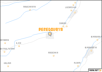 map of Peredovaya