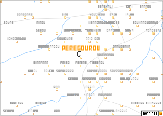 map of Pérégourou