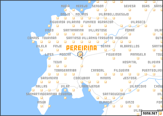 map of Pereiriña