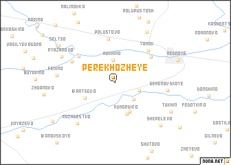 map of Perekhozheye