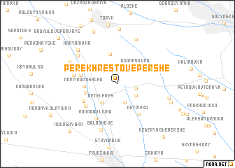 map of Perekhrestove Pershe