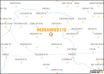map of Perekhrestʼye