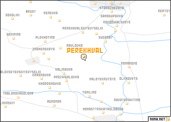 map of Perekhval\