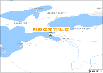 map of Perekopnaya Luka