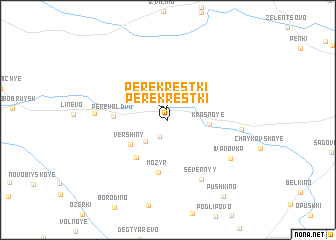 map of Perekrëstki