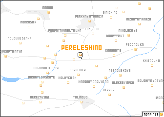 map of Pereleshino