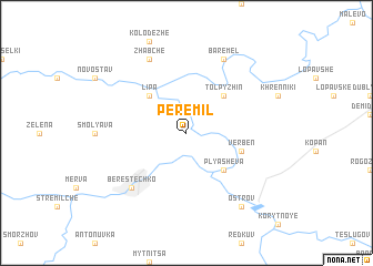 map of Peremilʼ