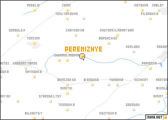 map of Peremizhʼye